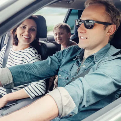 Personal Auto Family driving in car